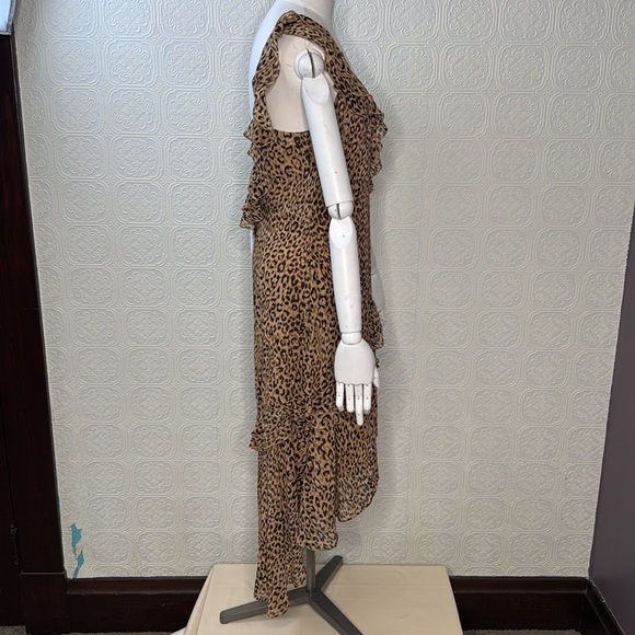 CHARLES HENRY | Tiered Leopard Print Ruffle Dress, Size M, NWT - Picture 10 of 16